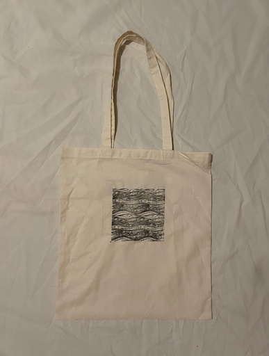 Cotton Tote Bag: Black Hand Block Printed, Eco-Friendly, Natural, High Quality